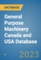 General Purpose Machinery Canada and USA Database - Product Image