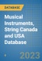 Musical Instruments, String Canada and USA Database - Product Image