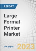 Large Format Printer Market by Offering, Connectivity, Printing Material (Porous, Non-porous), Technology (Ink-based, Toner-based), Print Width, Ink Type, Application (Apparel & Textile, Signage & Advertising, Decor), and Region - Forecast to 2028- Product Image