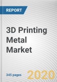 3D Printing Metal Market by type, Form and End-Use: Global Opportunity Analysis and Industry Forecast, 2019-2026- Product Image