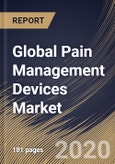 Global Pain Management Devices Market By Product, By Application, By Region, Industry Analysis and Forecast, 2020 - 2026- Product Image