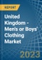 United Kingdom - Men's or Boys' Clothing (Knitted or Crocheted) - Market Analysis, Forecast, Size, Trends and Insights. Update: COVID-19 Impact - Product Thumbnail Image