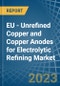 EU - Unrefined Copper and Copper Anodes for Electrolytic Refining - Market Analysis, forecast, Size, Trends and Insights. Update: COVID-19 Impact - Product Image