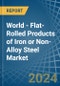 World - Flat-Rolled Products of Iron or Non-Alloy Steel - Market Analysis, Forecast, Size, Trends and Insights. Update: COVID-19 Impact - Product Image