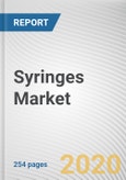 Syringes Market by Product, Usage, Material and End Use: Global Opportunity Analysis and Industry Forecast, 2020-2027- Product Image