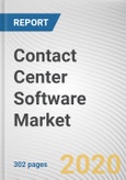 Contact Center Software Market by Component and Others: Global Opportunity Analysis and Industry Forecast, 2020-2027- Product Image