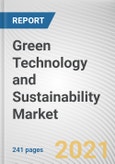 Green Technology and Sustainability Market by Technology and Application: Global Opportunity Analysis and Industry Forecast, 2021-2030- Product Image