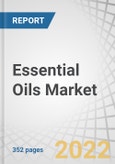 Essential Oils Market By Product Type, Application (Food & beverages, Cosmetics & Toiletries, Aromatherapy, Home Care, and Health Care), Source (Fruits & Vegetables, Herbs & Spices, Flowers), Method of Extraction and Region - Global Forecast to 2027- Product Image