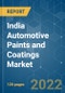 India Automotive Paints and Coatings Market - Growth, Trends, COVID-19 Impact, and Forecasts (2022 - 2027) - Product Thumbnail Image