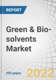 Green & Bio-solvents Market by Type (Bioalcohols, Bio-Diols, Biogycols, Lactate Esters), Application (Industrial & Domestic Cleaners, Paints & Coatings, Adhesives, Printing Inks, Pharmaceuticals) and Region- Global Forecast to 2027- Product Image