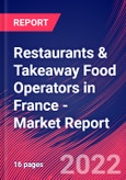 Restaurants & Takeaway Food Operators in France - Industry Market Research Report- Product Image