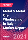 Metal & Metal Ore Wholesaling in Italy - Industry Market Research Report- Product Image