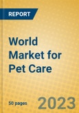 World Market for Pet Care- Product Image
