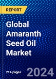 Global Amaranth Seed Oil Market (2021-2026) by The Extraction Process, Application, End User, Geography, Competitive Analysis and the Impact of Covid-19 with Ansoff Analysis- Product Image