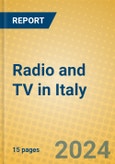 Radio and TV in Italy- Product Image