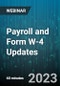 Payroll and Form W-4 Updates - Webinar (Recorded) - Product Thumbnail Image