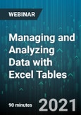Managing and Analyzing Data with Excel Tables - Webinar (Recorded)- Product Image