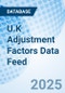 U.K Adjustment Factors Data Feed - Product Image