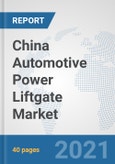 China Automotive Power Liftgate Market: Prospects, Trends Analysis, Market Size and Forecasts up to 2026- Product Image