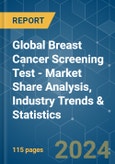 Global Breast Cancer Screening Test - Market Share Analysis, Industry Trends & Statistics, Growth Forecasts 2021 - 2029- Product Image
