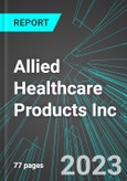 Allied Healthcare Products Inc (AHPI:NAS): Analytics, Extensive Financial Metrics, and Benchmarks Against Averages and Top Companies Within its Industry- Product Image