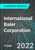 International Baler Corporation (IBAL:PINX): Analytics, Extensive Financial Metrics, and Benchmarks Against Averages and Top Companies Within its Industry- Product Image