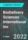 BioDelivery Sciences International Inc (BDSI:NAS): Analytics, Extensive Financial Metrics, and Benchmarks Against Averages and Top Companies Within its Industry- Product Image