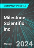 Milestone Scientific Inc (MLSS:ASE): Analytics, Extensive Financial Metrics, and Benchmarks Against Averages and Top Companies Within its Industry- Product Image