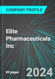 Elite Pharmaceuticals Inc (ELTP:PINX): Analytics, Extensive Financial Metrics, and Benchmarks Against Averages and Top Companies Within its Industry- Product Image