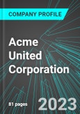 Acme United Corporation (ACU:ASE): Analytics, Extensive Financial Metrics, and Benchmarks Against Averages and Top Companies Within its Industry- Product Image
