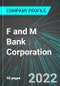 F and M Bank Corporation (FMBM:PINX): Analytics, Extensive Financial Metrics, and Benchmarks Against Averages and Top Companies Within its Industry - Product Thumbnail Image