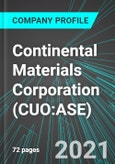 Continental Materials Corporation (CUO:ASE): Analytics, Extensive Financial Metrics, and Benchmarks Against Averages and Top Companies Within its Industry- Product Image