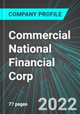 Commercial National Financial Corp (PA) (CNAF:PINX): Analytics, Extensive Financial Metrics, and Benchmarks Against Averages and Top Companies Within its Industry- Product Image