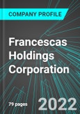 Francescas Holdings Corporation (FRAN:NAS): Analytics, Extensive Financial Metrics, and Benchmarks Against Averages and Top Companies Within its Industry- Product Image