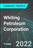 Whiting Petroleum Corporation (WLL:NYS): Analytics, Extensive Financial Metrics, and Benchmarks Against Averages and Top Companies Within its Industry- Product Image