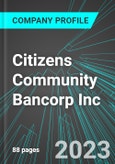 Citizens Community Bancorp Inc (CZWI:NAS): Analytics, Extensive Financial Metrics, and Benchmarks Against Averages and Top Companies Within its Industry- Product Image