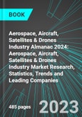 Aerospace, Aircraft, Satellites & Drones Industry Almanac 2024: Aerospace, Aircraft, Satellites & Drones Industry Market Research, Statistics, Trends and Leading Companies- Product Image