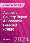 Australia: Country Report & Economic Forecast (CREF)- Product Image