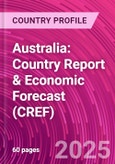 Australia: Country Report & Economic Forecast (CREF)- Product Image