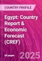 Egypt: Country Report & Economic Forecast (CREF) - Product Thumbnail Image