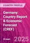 Germany: Country Report & Economic Forecast (CREF) - Product Thumbnail Image
