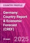 Germany: Country Report & Economic Forecast (CREF) - Product Thumbnail Image