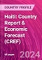 Haiti: Country Report & Economic Forecast (CREF) - Product Thumbnail Image