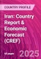 Iran: Country Report & Economic Forecast (CREF) - Product Thumbnail Image