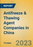 Antifreeze & Thawing Agent Companies in China- Product Image