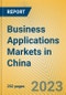 Business Applications Markets in China - Product Thumbnail Image