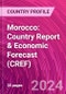 Morocco: Country Report & Economic Forecast (CREF) - Product Thumbnail Image