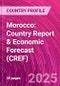 Morocco: Country Report & Economic Forecast (CREF) - Product Thumbnail Image