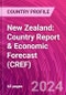 New Zealand: Country Report & Economic Forecast (CREF) - Product Thumbnail Image