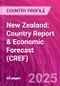 New Zealand: Country Report & Economic Forecast (CREF) - Product Thumbnail Image